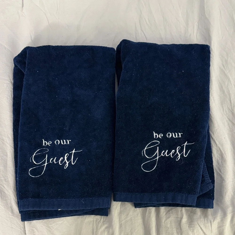 Navy Blue Guest Towels